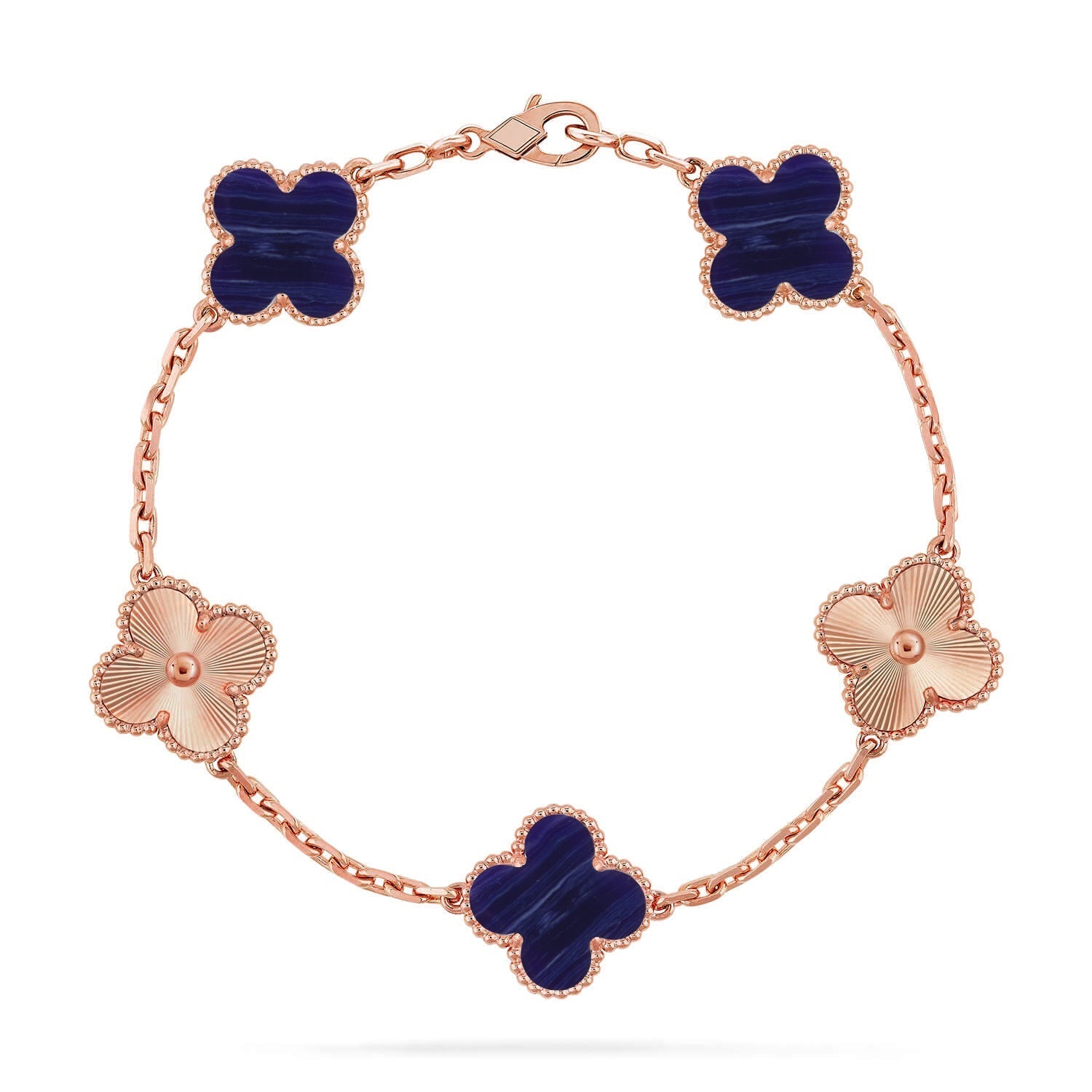 [Loco]New CLOVER 5 MOTIF PURPLE STRIPES BRACELET COLLECTION
