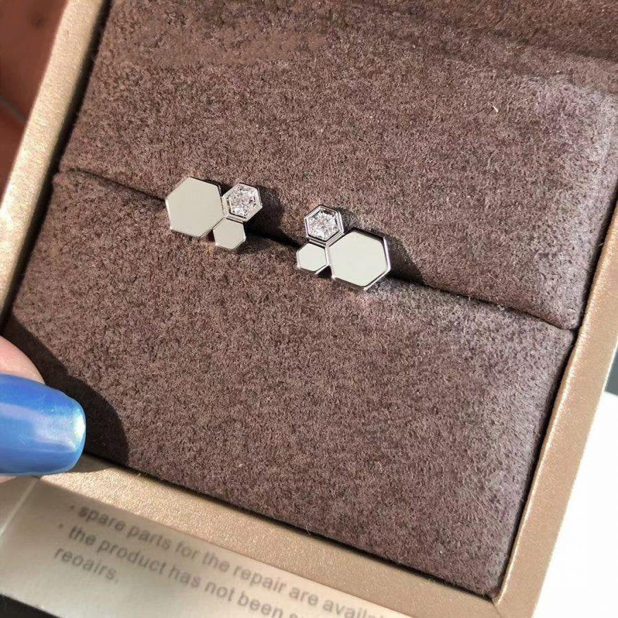 ¡®Loco¡¯BEE LOVE SILVER DIAMOND EARRINGS