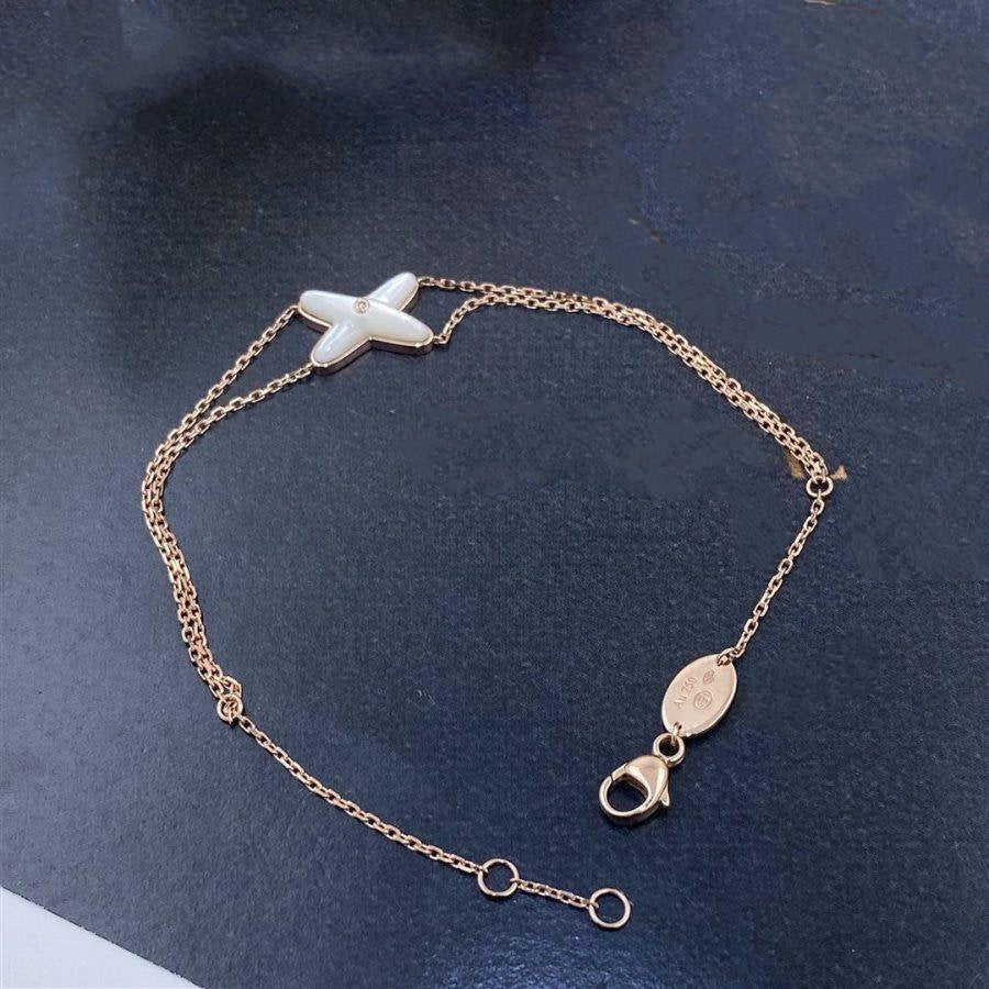 ¡®Loco¡¯JEUX BRACELET WHITE MOP PINK GOLD 1 DIAMOND
