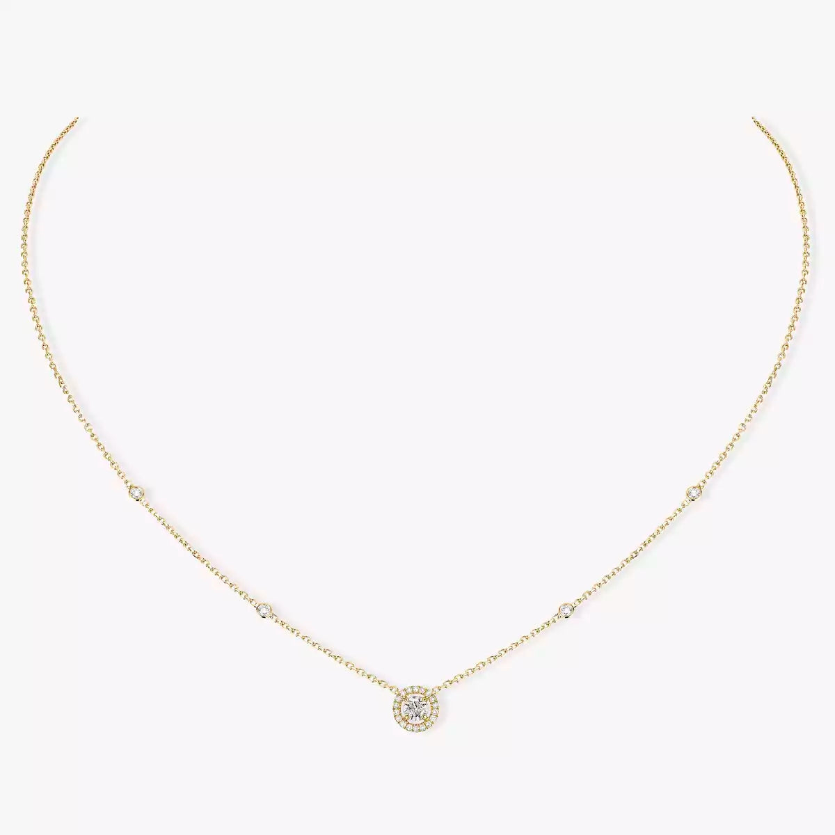 [Loco ]Diamond Necklace 0,20ct Brilliant Shape Joy
