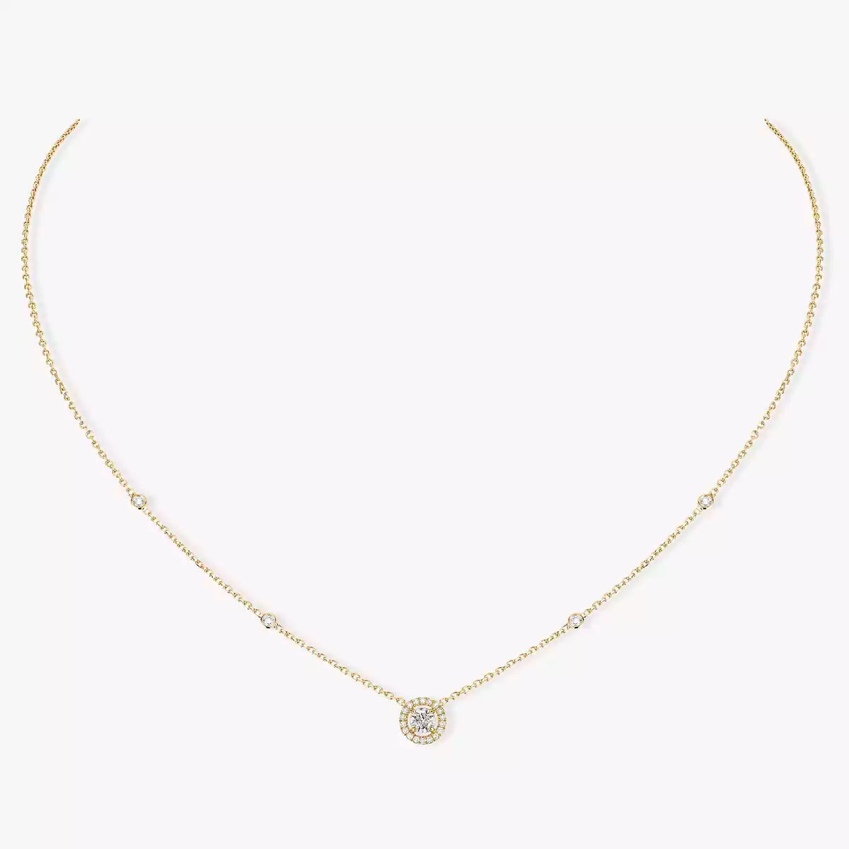 [Loco]Diamond Necklace 0,20ct Brilliant Shape Joy