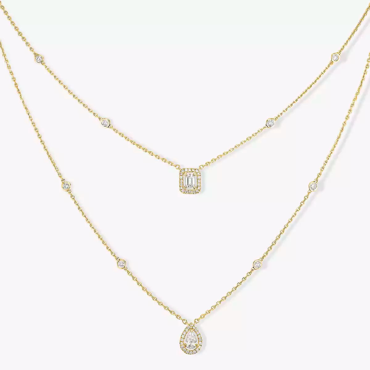 [Loco]Diamond Necklace My Twin 2 Rows