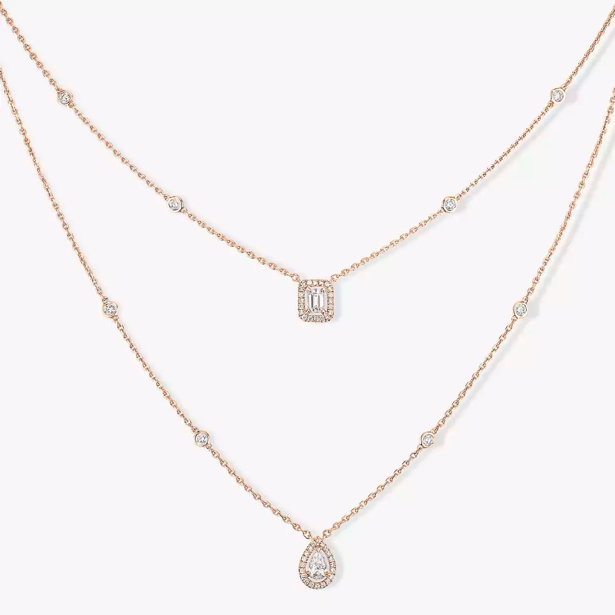 [Loco]Diamond Necklace My Twin 2 Rows