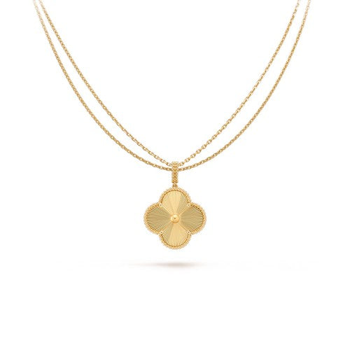 ¡®Loco¡¯CLOVER 25MM PEDANT NECKLACE GOLD