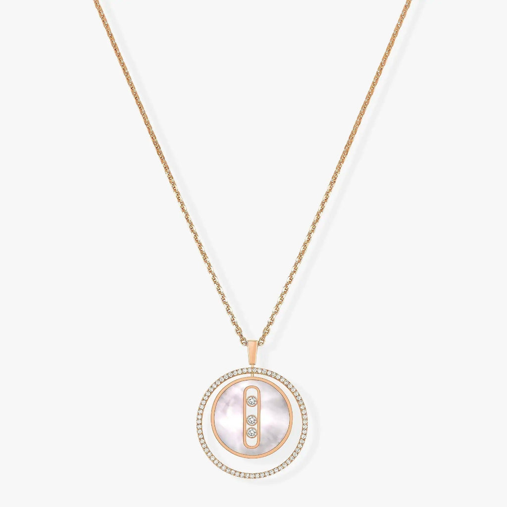 [Loco]LUCKY MOVE MM NACRE BLANCHE DIAMOND NECKLACE
