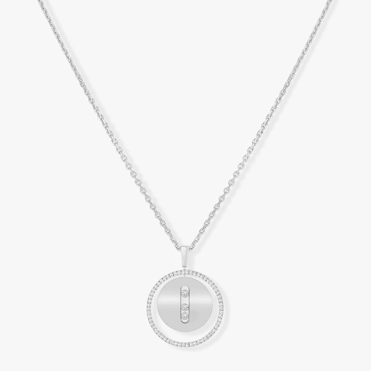 [Loco]LUCKY MOVE MM SILVER DIAMOND NECKLACE