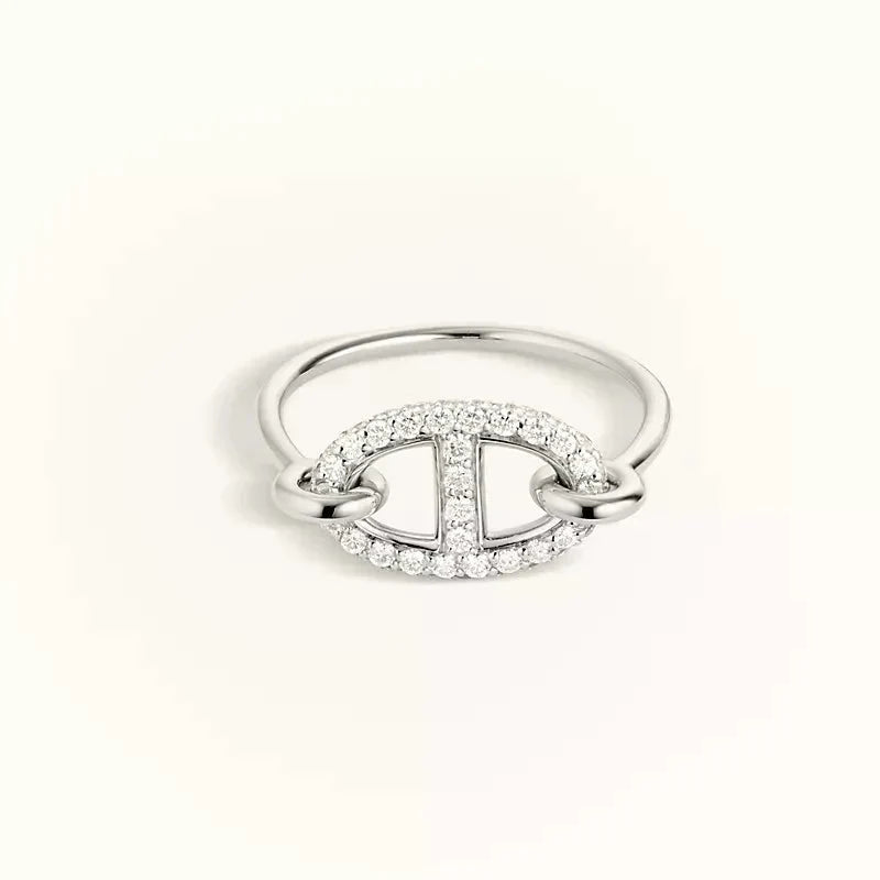 ¡®Loco¡¯RONDE SMALL SILVER DIAMOND RING