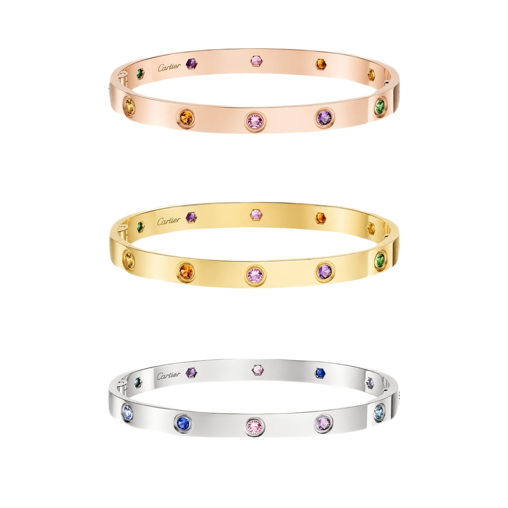 [Loco JURI]2026 RAINBOW LOVE BRACELET 6.1MM  10 DIAMONDS