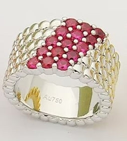 [Loco ]  PERLEE DIAMOND RING, 5ロウ ダイヤモンド-セット デザイン