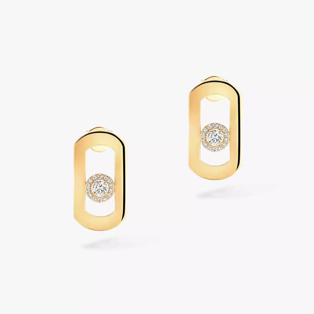 [Loco ]So Move Diamond Earrings in Yellow Gold