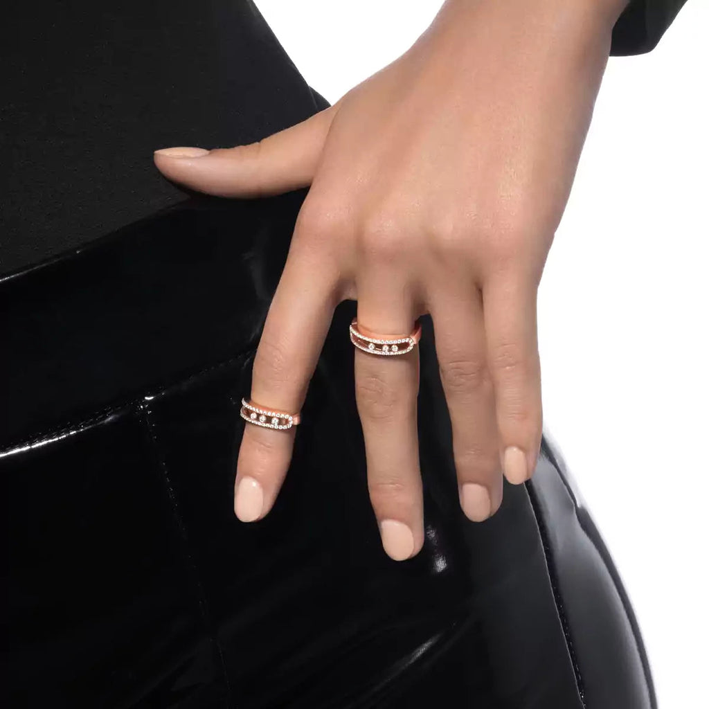 [Loco ] Baby Move Gold Diamond Pave_ Ring