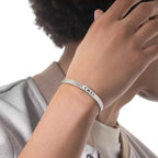[Loco ]Move Noa Ciselé half pavé bangle