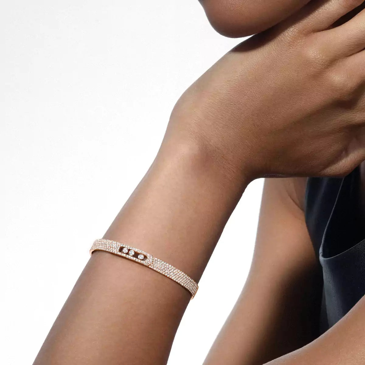 [Loco ]Move Noa Full Pavé Diamond Bangle Bracelet