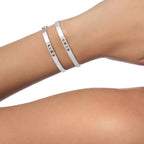 [Loco ]Move Noa Rose Gold Pavé Diamond Bangle Bracelet