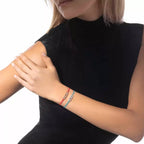 [Loco ]Messika Care(s) pink cord pavé bracelet