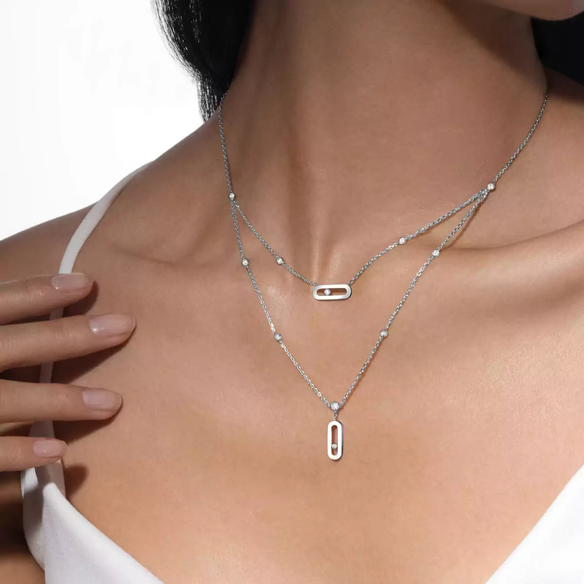 [Loco ] Move Uno Diamond Necklace