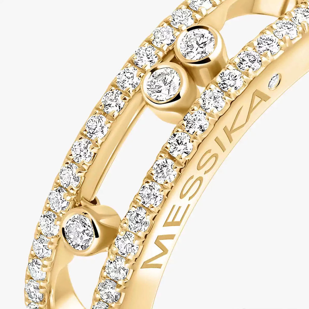 [Loco ] Baby Move Gold Diamond Pave_ Ring