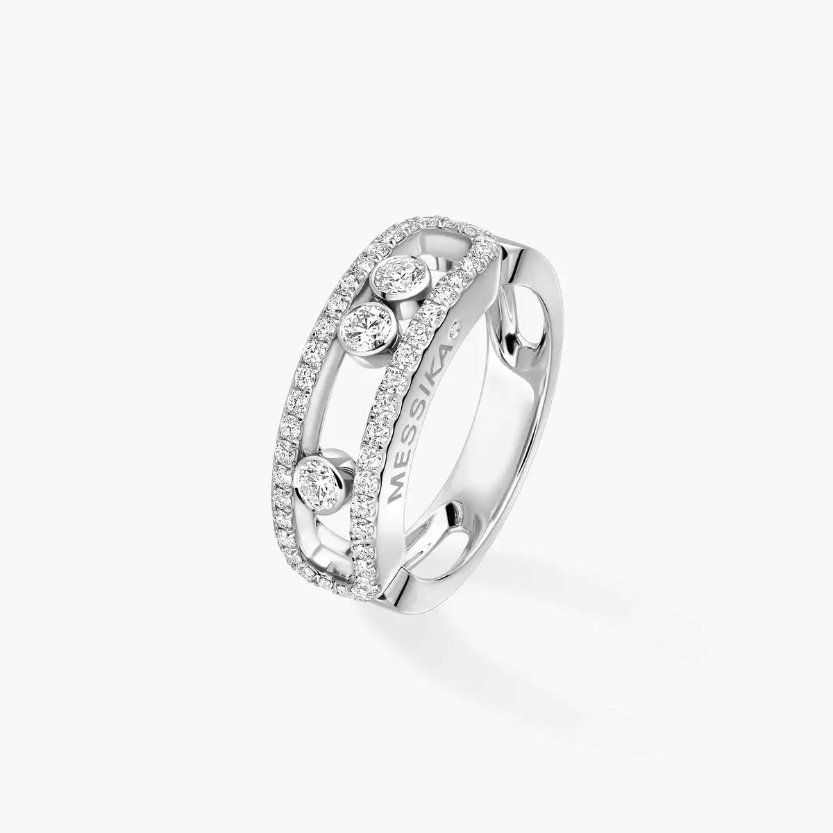 [Loco ] Move Gold Diamond Pave_ Ring