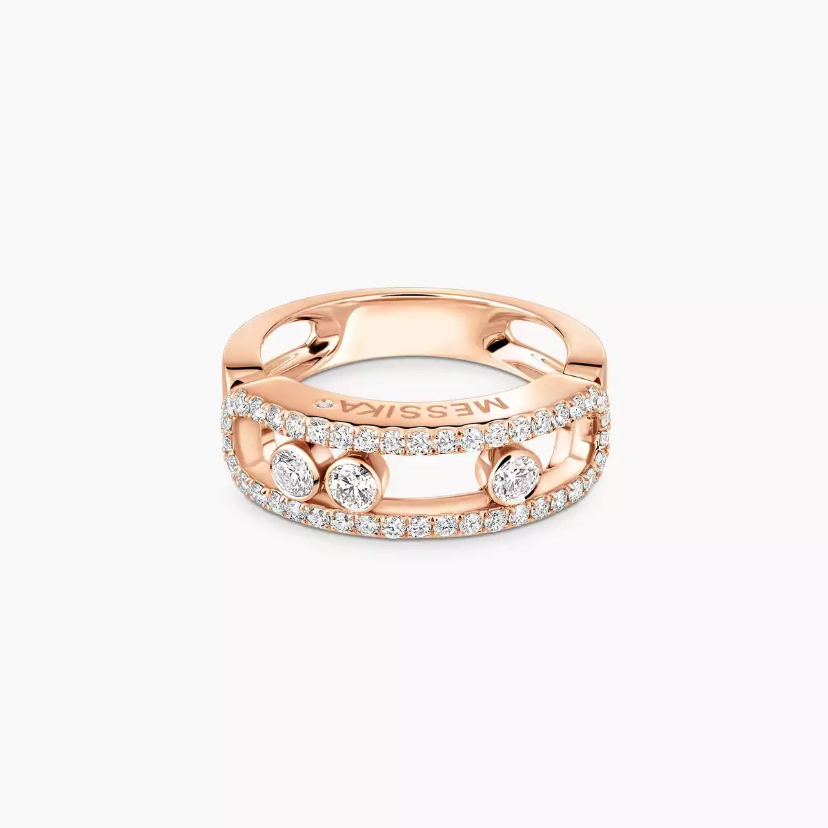 [Loco ] Move Gold Diamond Pave_ Ring