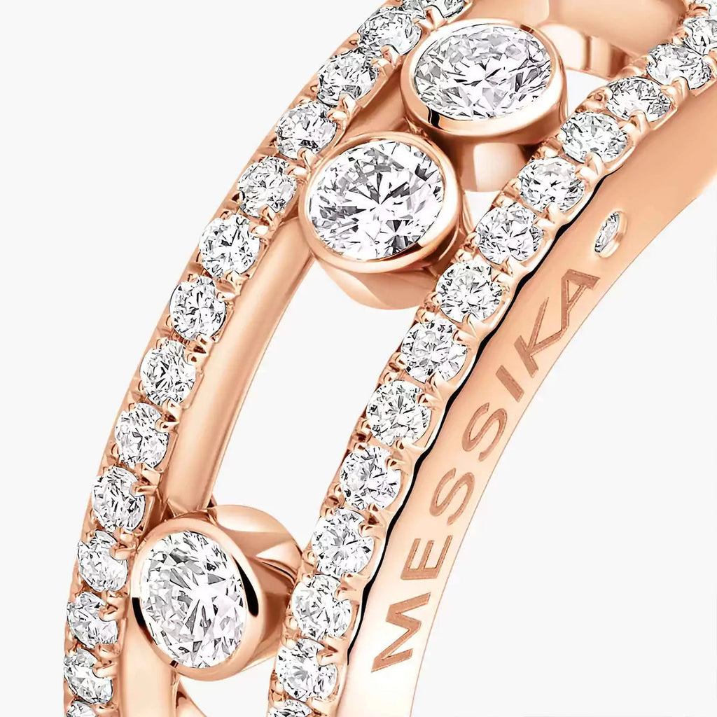 [Loco ] Move Gold Diamond Pave_ Ring
