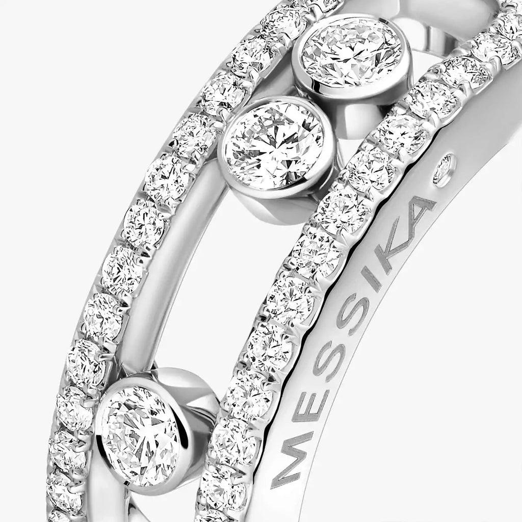 [Loco ] Move Gold Diamond Pave_ Ring