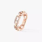 [Loco ]Move Link Pave_-Set Diamond Ring in Gold