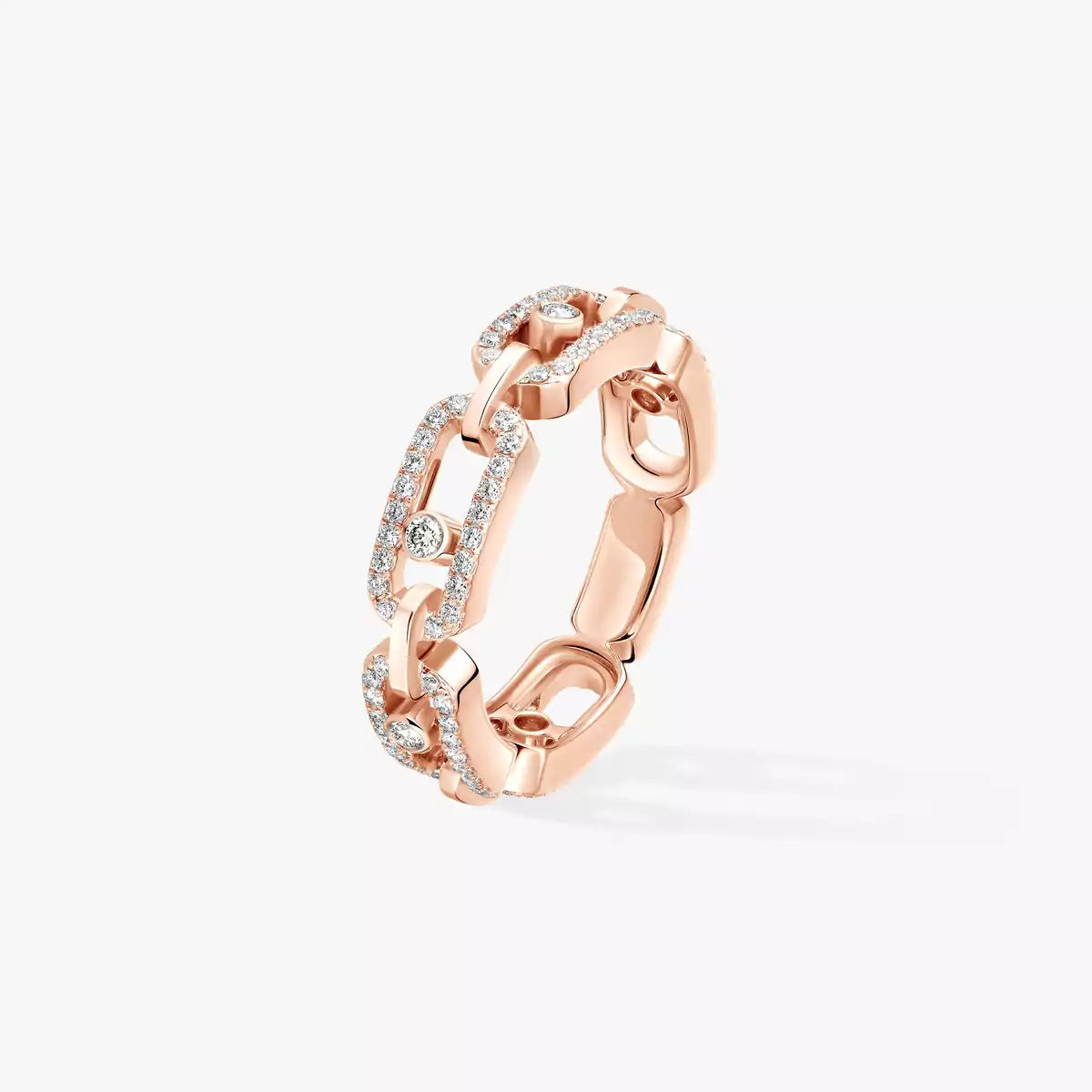 [Loco ]Move Link Pave_-Set Diamond Ring in Gold