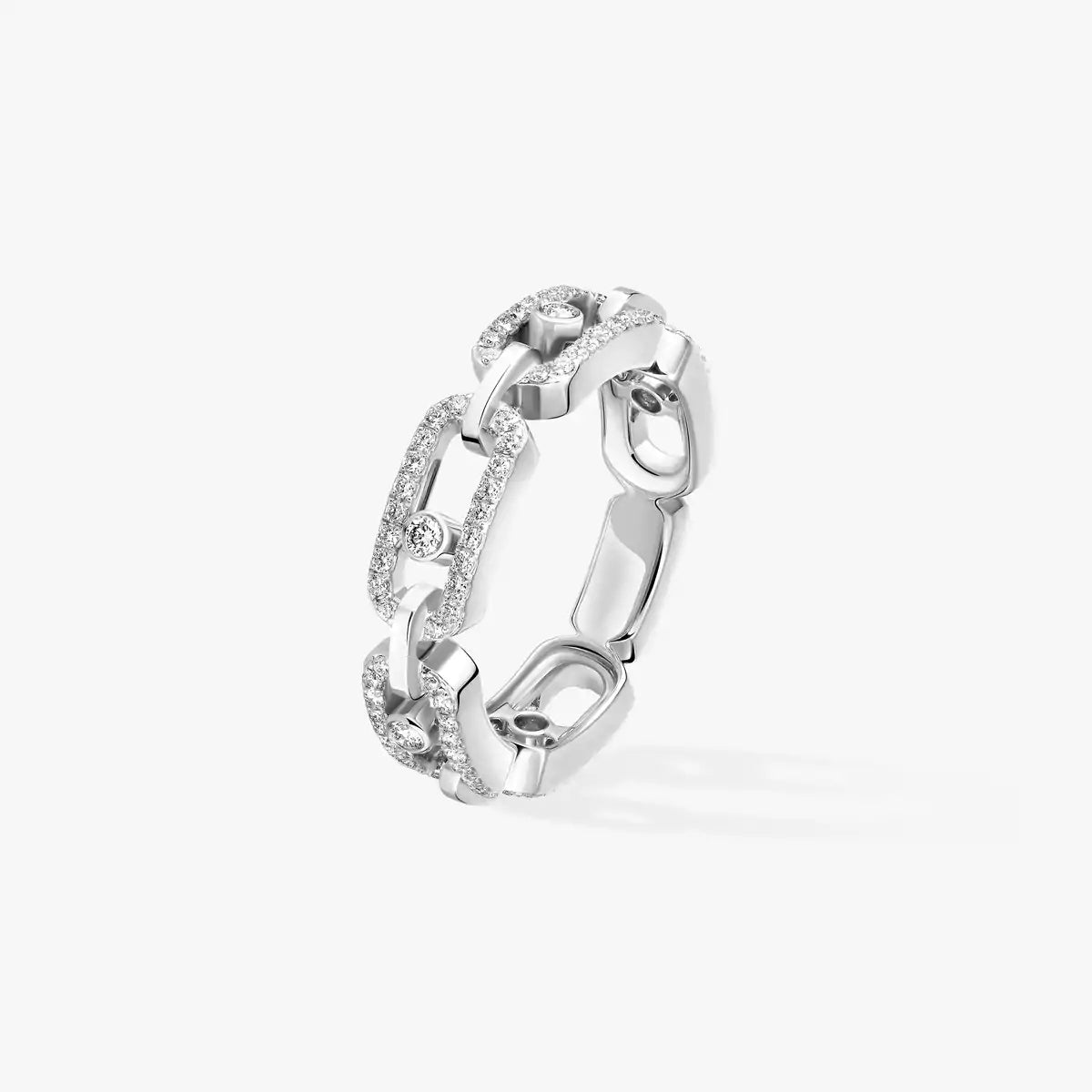 [Loco ]Move Link Pave_-Set Diamond Ring in Gold