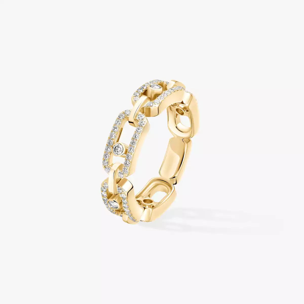 [Loco ]Move Link Pave_-Set Diamond Ring in Gold
