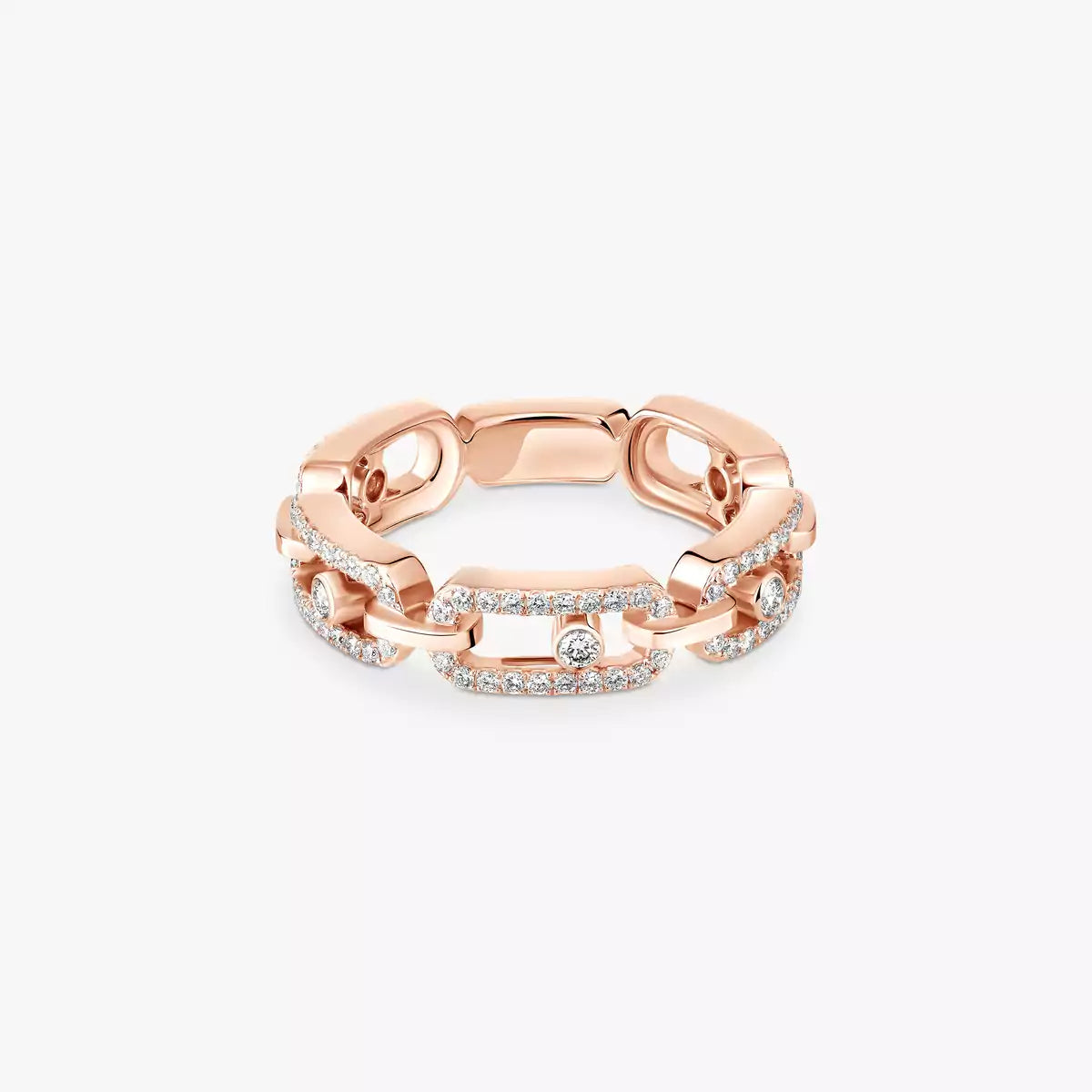 [Loco ]Move Link Pave_-Set Diamond Ring in Gold