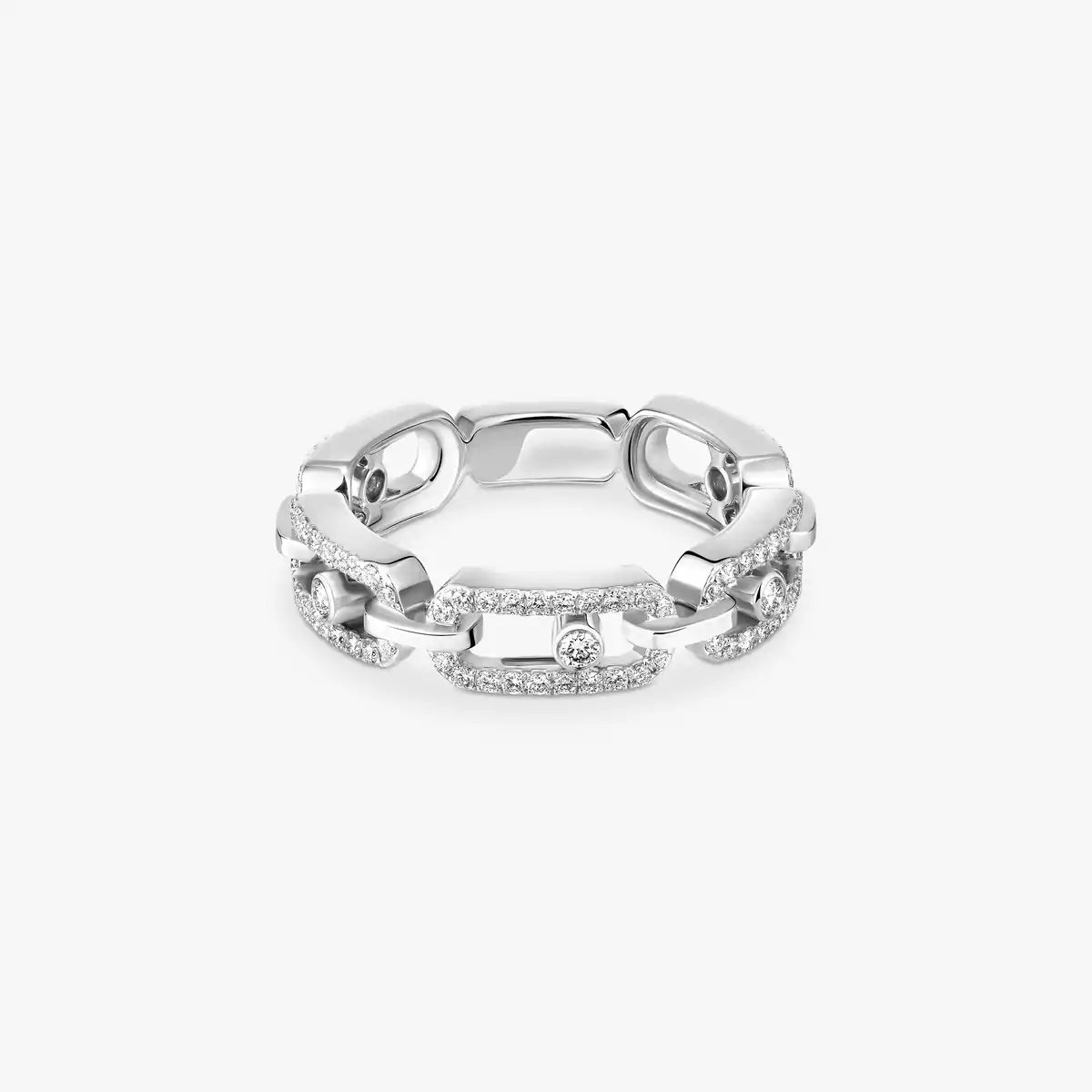 [Loco ]Move Link Pave_-Set Diamond Ring in Gold