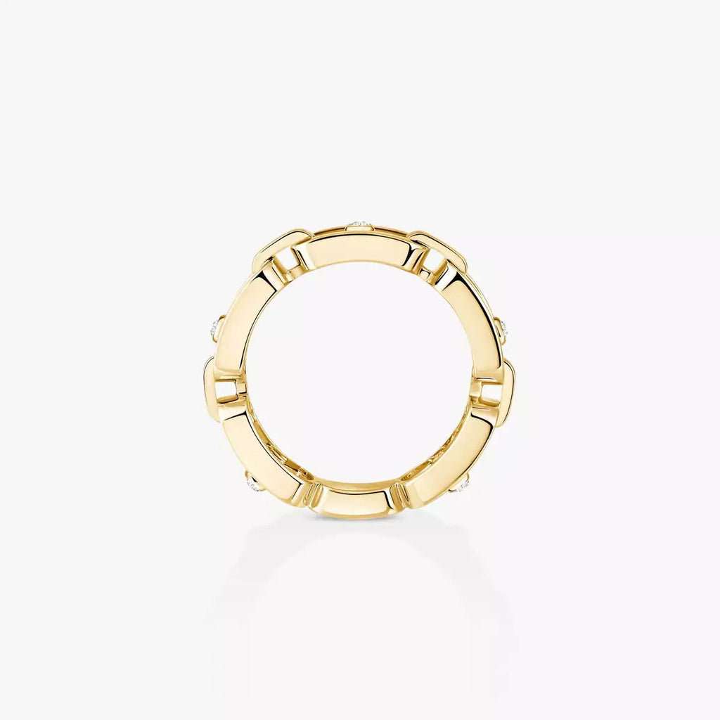 [Loco ]Move Link Pave_-Set Diamond Ring in Gold
