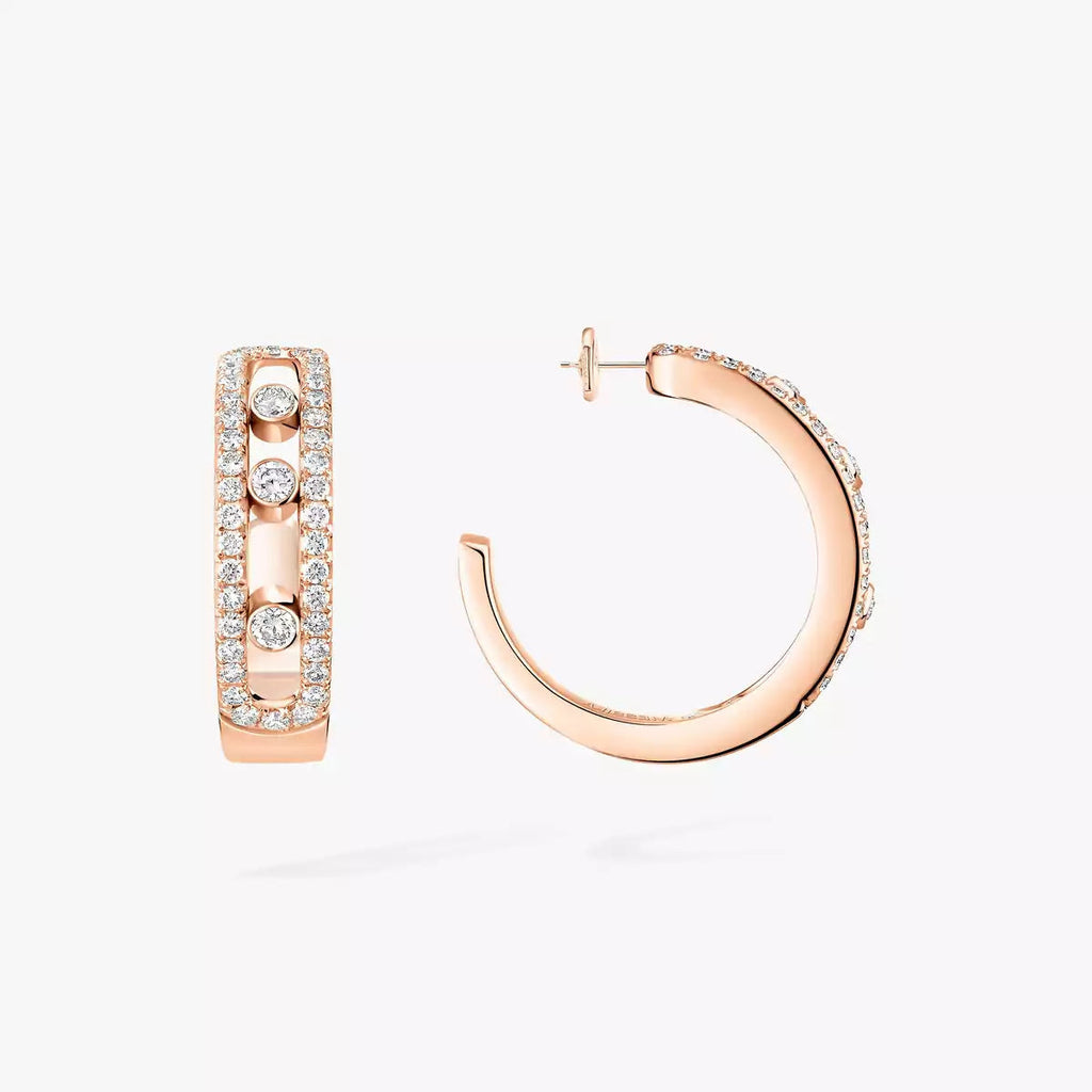 [Loco ]Diamond Pave_ Hoop Earrings Move