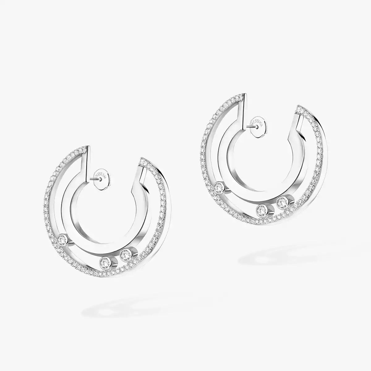 [Loco ]Move Romane Small Diamond Hoop Earrings