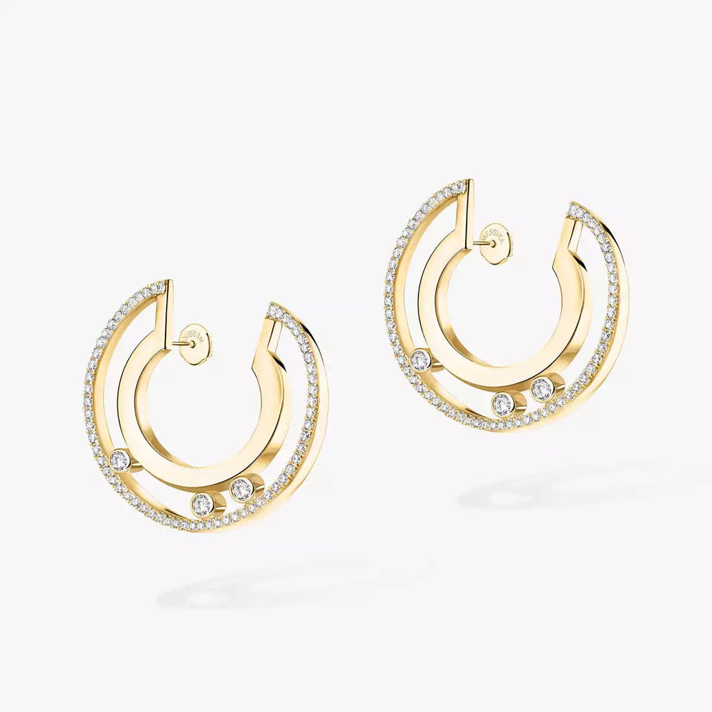 [Loco ]Move Romane Small Diamond Hoop Earrings