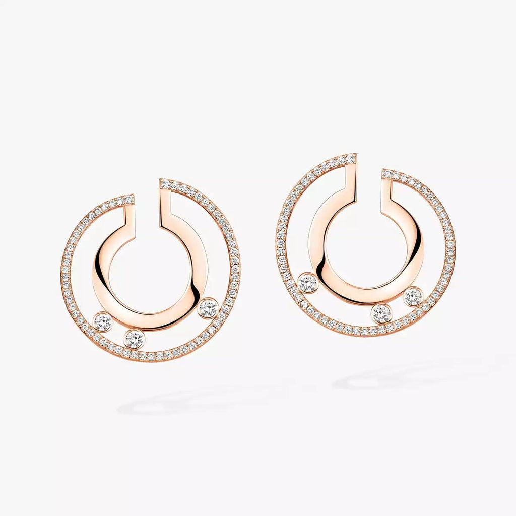 [Loco ]Move Romane Small Diamond Hoop Earrings