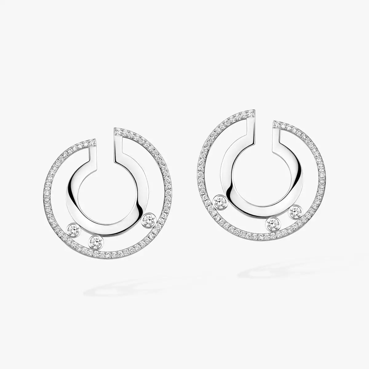 [Loco ]Move Romane Small Diamond Hoop Earrings