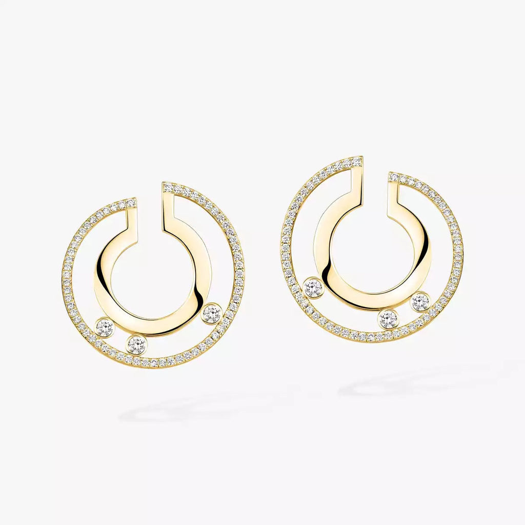 [Loco ]Move Romane Small Diamond Hoop Earrings