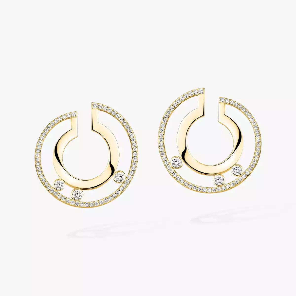 [Loco ]Move Romane Small Diamond Hoop Earrings
