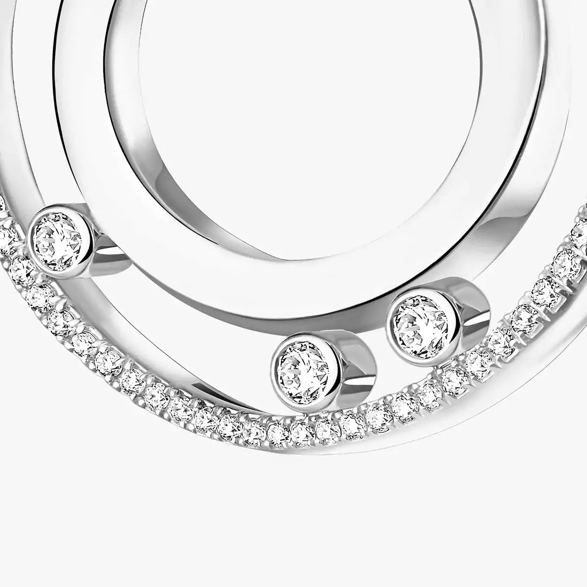 [Loco ]Move Romane Small Diamond Hoop Earrings