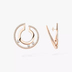 [Loco ]Move Romane Small Diamond Hoop Earrings
