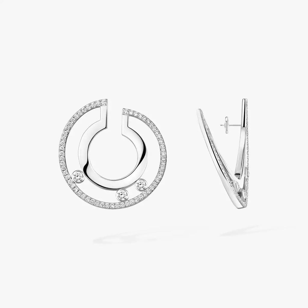 [Loco ]Move Romane Small Diamond Hoop Earrings