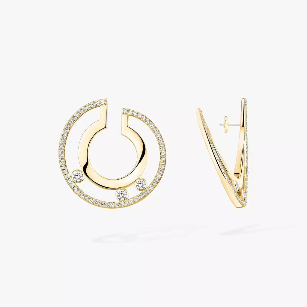 [Loco ]Move Romane Small Diamond Hoop Earrings
