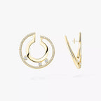 [Loco ]Move Romane Small Diamond Hoop Earrings