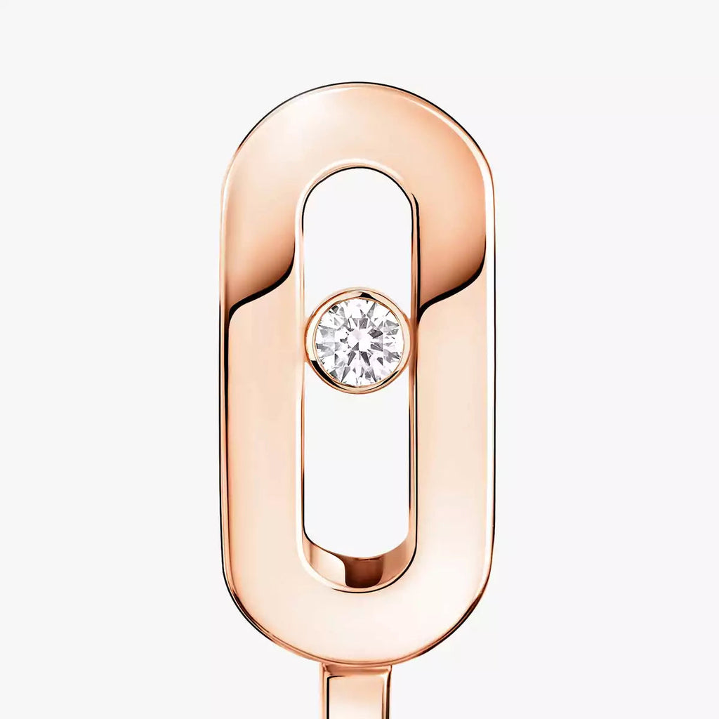 [Loco ]Diamond Mini Hoop Earrings Move Classique