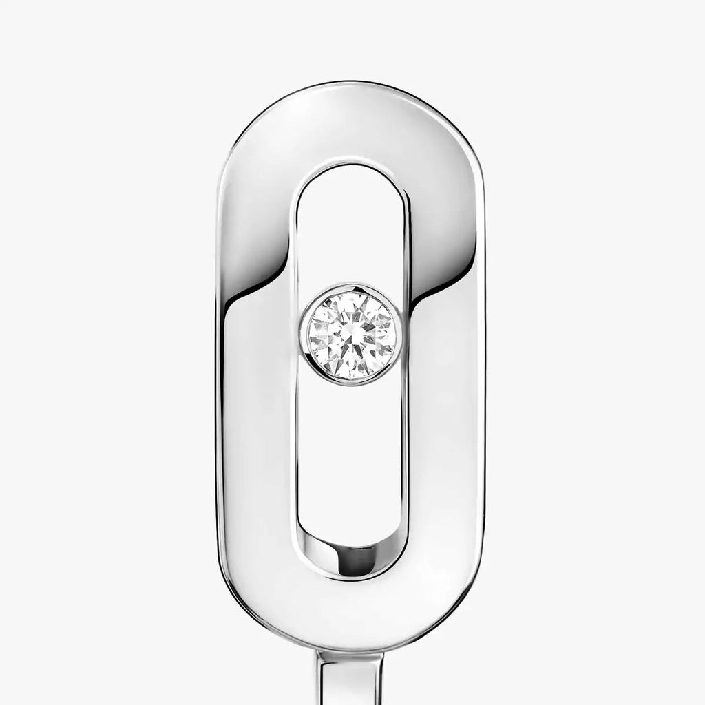 [Loco ]Diamond Mini Hoop Earrings Move Classique