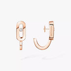 [Loco ]Diamond Mini Hoop Earrings Move Classique