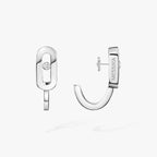 [Loco ]Diamond Mini Hoop Earrings Move Classique