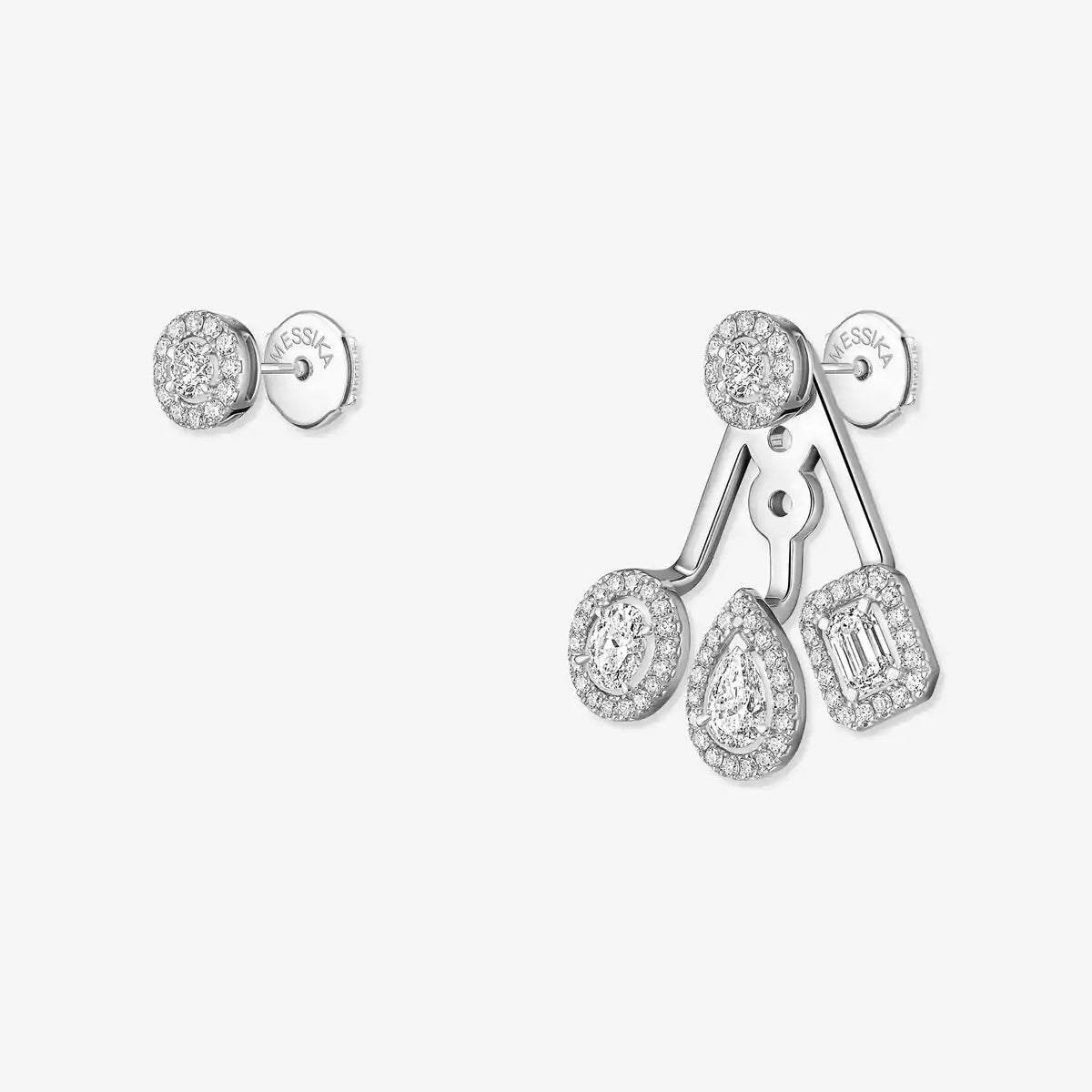 [Loco ] My Twin Trio  Diamond Earrings