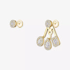 [Loco ] My Twin Trio  Diamond Earrings